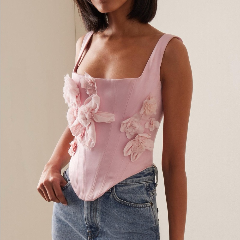 BNWT LoveShackFancy Lorelai Bustier 0